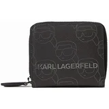 Karl Lagerfeld IKON MONO CC MD BFLD WLLT Crna