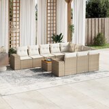 vidaXL 11-dijelni set vrtnih sofa od poliratana s jastucima bež | shoptok.hr
