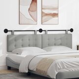  Držeće uzglavlje Zidne Oblačnosiva 190 x 55 x 5 cm tkanina - Siva boja oblaka 180 cm bez LED | shoptok.hr