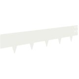  Ograda oko Travnjaka 50 kom. 100 x 20 cm Čelik Bijela - Bijela 50 20 cm | shoptok.hr