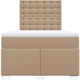  Box spring postelja z vzmetnico kapučino 80x200 cm umetno usnje, (21306934) | Shoptok.si