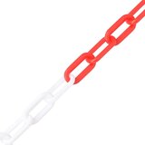 vidaXL Lanac za upozorenje crveno-bijeli 100 m Ø 8 mm plastični | shoptok.hr