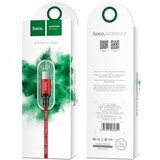 Hoco podatkovni kabel X14 Micro USB na USB 1m 2,1A rdeč pleten | Shoptok.si