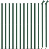 vidaXL Mrežna ograja s prirobnico zelena 0,8x25 m | Shoptok.si