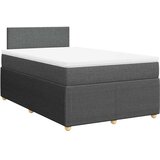  Krevet box spring s madracem tamnosivi 120 x 190 cm tkanina | shoptok.hr