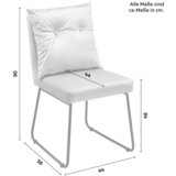 Modern Living stol bono, roza, žamet | Shoptok.si