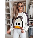 DStreet Bluza damska oversize z naszywkami CUTE MAKEX biała Cijene