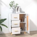  Komoda sjajna bijela 69 5x34x90 cm od konstruiranog drva | shoptok.hr