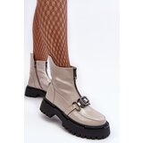 S. BARSKI Women's Glossy Zip-up Boots D&A | ePonuda.com