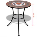 Bistro stolić terakota-bijeli 60 cm s mozaikom | Eponuda.ba