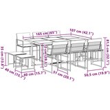  11-dijelni vrtni blagovaonski set s jastucima bijeli tekstilena | shoptok.hr