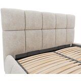 MID.YOU OBLAZINJENA POSTELJA 180 cm x 200 cm , les, tekstil, leseni material bež | Shoptok.si