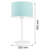  Argon 4127 - Stona lampa MAGIC 1xE27/15W/230V tirkizna/bela | Eponuda.com