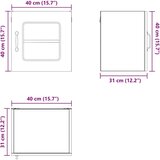  Kuhinjski element Kalmar Umetni hrast 40 x 31 x 40 cm, (5000131905) | Shoptok.si