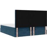  Otomanski okvir kreveta s madracima plavi 200x200cm baršunasti | shoptok.hr