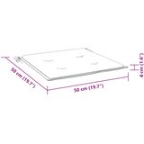  Jastuci za vrtne stolice 4 kom plavo-bijeli 50x50x4 cm tkanina | shoptok.hr