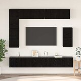  Set TV komoda 8 kom. Crni hrast Konstruirano drvo | shoptok.hr