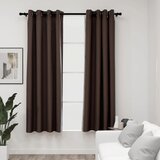 vidaXL Zatemnitvene zavese z obročki 2 kosa taupe 140x175 cm, (20769200) Cene