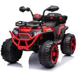 Thema Sport Crveni akumulatorski kvad TS-153B – 4 motora, 12V, LED, amortizeri | ePonuda.com