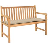  Jastuk za vrtnu klupu bež 150 x 50 x 3 cm od tkanine Oxford Cijene