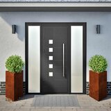  Vrtne žardinjere 2 kom trokutaste 50x43x75 cm Pohabani čelik | shoptok.hr