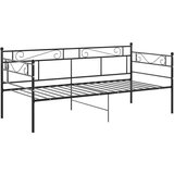 Za krevet na razvlačenje crni metalni 90 x 200 cm | shoptok.hr
