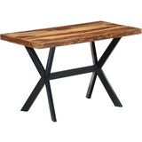  Blagovaonski stol od masivnog drva akacije 120 x 60 x 75 cm - Smeđa 120 x 60 x 75 cm 1 | shoptok.hr
