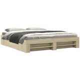 Furnova Posteljni okvir brez vzmetnice hrast 180x200 cm inženirski les, (21941410) | Shoptok.si