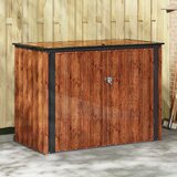  Kutija za spremanje u vrtu Smeđa 151,5 x 82 x 110,5 cm Čelik Cijene