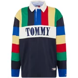 Tommy Jeans Majica mornarsko plava / žuta / crvena / bijela