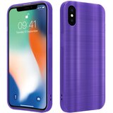 Cadorabo Ohišje, združljiv z jabolkom v brušenem vijoličnem pokrovu, narejen iz fleksibilnega silikona TPU v brušenem dizajnu, (20595571) | Shoptok.si