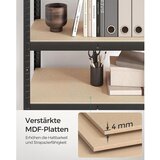 Songmics Regal GLR030B21, 5 delni, (150 x 75 x 30 cm), črn | Shoptok.si