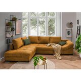 MID.YOU Sedežna Garnitura Alvito, Rjava, Žamet, Ležišče | Shoptok.si