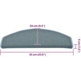 Prostirke za stepenice 15 kom 65x24x4 cm morsko plave poluokrugle velike | shoptok.hr