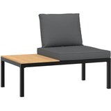  3-dijelni set vrtnih sofa s jastucima crni aluminijski | shoptok.hr