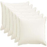  Presvlaka za jastuk 6 pcs HOUTEN Bijela 55 x 55 cm Umjetni lan | shoptok.hr