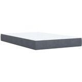 Box spring krevet s madracem tamnosivi 120 x 200 cm baršunasti | shoptok.hr