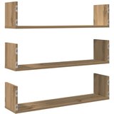  Zidne police 3 kom boja artisian hrast 80x18x18 cm drvene | Eponuda.com