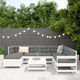  8-dijelni set vrtnih sofa bijeli od masivne borovine | shoptok.hr
