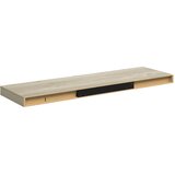  Plutajuća zidna polica boja hrasta 80 x 23,5 x 3,8 cm MDF | Eponuda.com