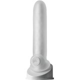 PerfectFIT Fat Boy Micro Ribbed - ovitek za penis (19 cm) - mlečno bela | Shoptok.si