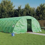 Staklenik s čeličnim okvirom zeleni 60 m² 12 x 5 x 2,3 m | shoptok.hr