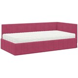 vidaXL Kutni okvir kreveta boja crnog vina 100 x 200 cm Baršun | shoptok.hr
