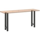  Noge za konzolni stol antracit boje 2 kom 38 x (72-73) cm čelik Slike
