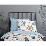 Good Morning Plava/krem pamučna dječja posteljina za dječji krevetić 100x135 cm Ahoy – | shoptok.hr