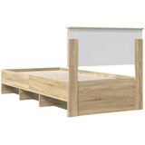  Krevetna konstrukcija s uzglavljem Sonoma hrast 80 x 200 cm | shoptok.hr