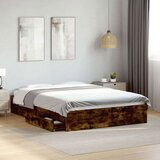  Okvir kreveta s ladicama boja hrasta 135x190 cm | shoptok.hr