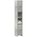 Maison Chic Kopalniška omarica - Kopalniški kabinet betonsko siva 30x30x183,5 cm iverna plošča, (21794711) | Shoptok.si