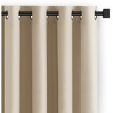 Restilo curtain CARLI color light beige plain style classic silver eyelets type of material - textiles oxford 140x270 Cijene