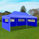 vidaXL Zložljiv pop-up vrtni šotor 3x6 m moder Cene